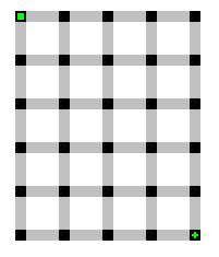 A blank 5x6 determined field